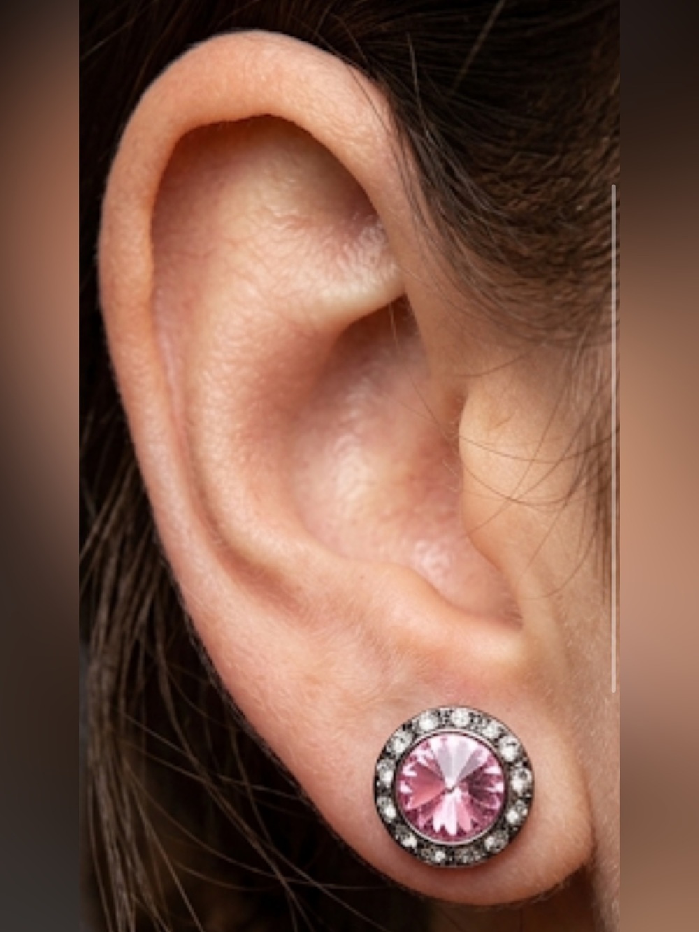 Aurora Swarovski Crystal Stud Earrings (New on Card)